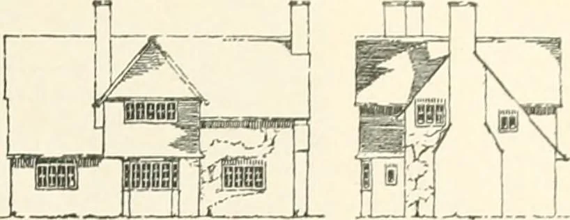 An illustration from The modern home; a book of British domestic architecture for moderate incomes; a companion volume to "The British home of to-day";, 1906, leaf 90