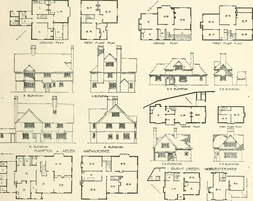 An illustration from The modern home; a book of British domestic architecture for moderate incomes; a companion volume to "The British home of to-day";, 1906, leaf 90