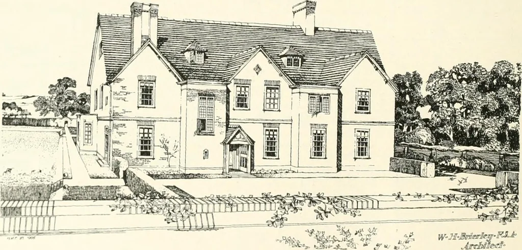 An illustration from The modern home; a book of British domestic architecture for moderate incomes; a companion volume to "The British home of to-day";, 1906, leaf 91