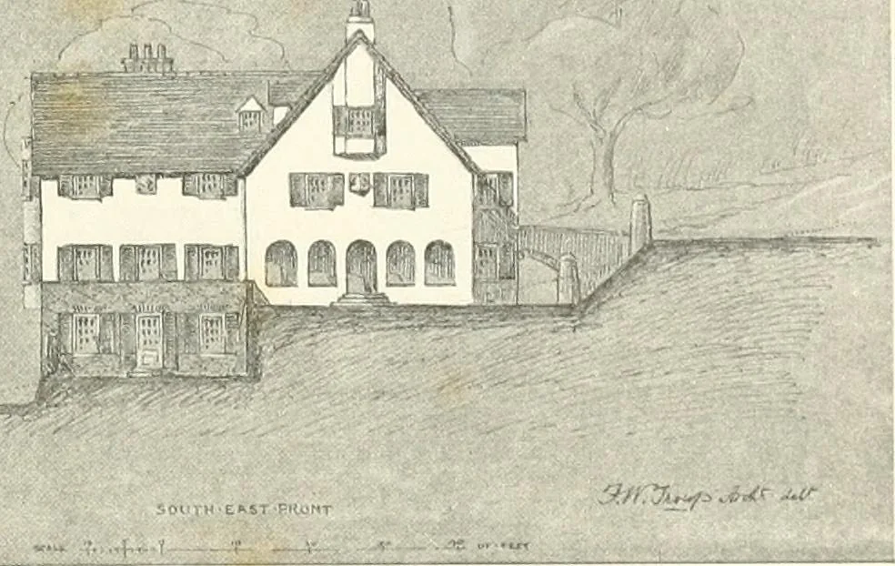 An illustration from The modern home; a book of British domestic architecture for moderate incomes; a companion volume to "The British home of to-day";, 1906, leaf 93