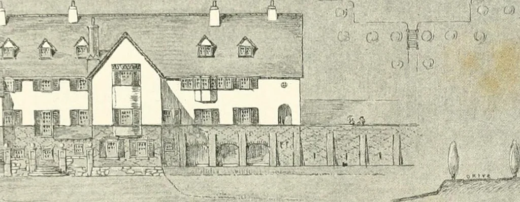 An illustration from The modern home; a book of British domestic architecture for moderate incomes; a companion volume to "The British home of to-day";, 1906, leaf 93