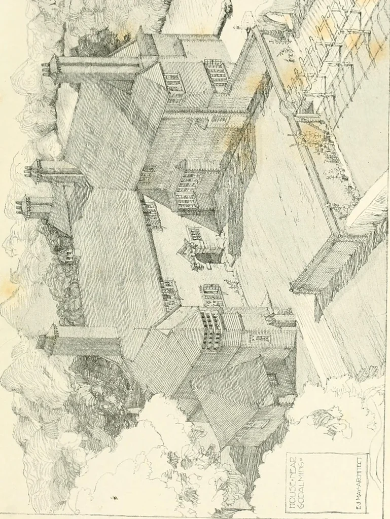 An illustration from The modern home; a book of British domestic architecture for moderate incomes; a companion volume to "The British home of to-day";, 1906, leaf 94