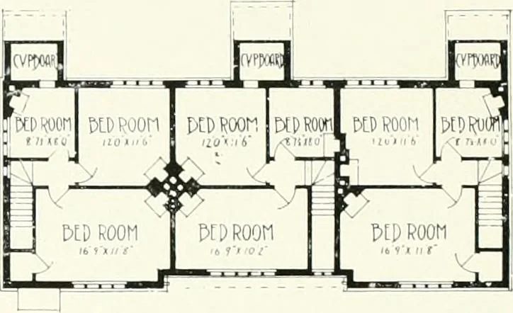 An illustration from The modern home : a book of British domestic architectvre for moderate incomes; a companion volvme to "The British home of to-day", 1906, leaf 115