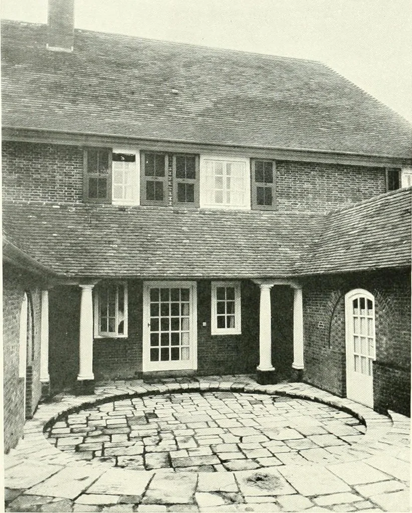 An illustration from The modern home : a book of British domestic architectvre for moderate incomes; a companion volvme to "The British home of to-day", 1906, leaf 119