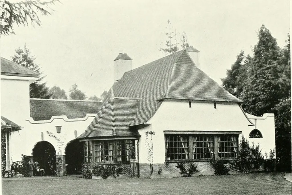 An illustration from The modern home : a book of British domestic architectvre for moderate incomes; a companion volvme to "The British home of to-day", 1906, leaf 125