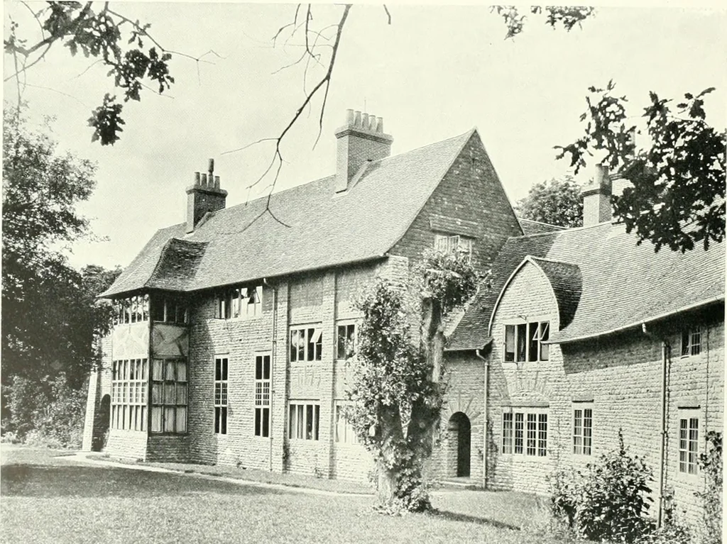 An illustration from The modern home : a book of British domestic architectvre for moderate incomes; a companion volvme to "The British home of to-day", 1906, leaf 129