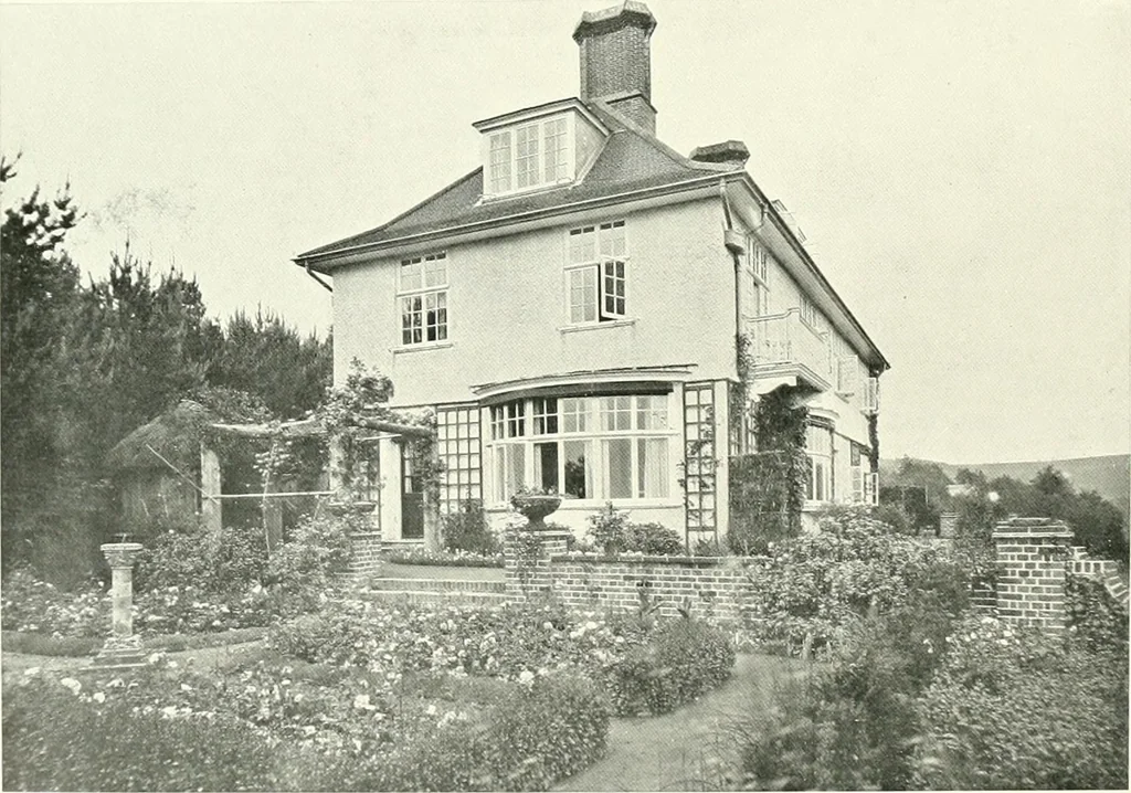 An illustration from The modern home : a book of British domestic architectvre for moderate incomes; a companion volvme to "The British home of to-day", 1906, leaf 131