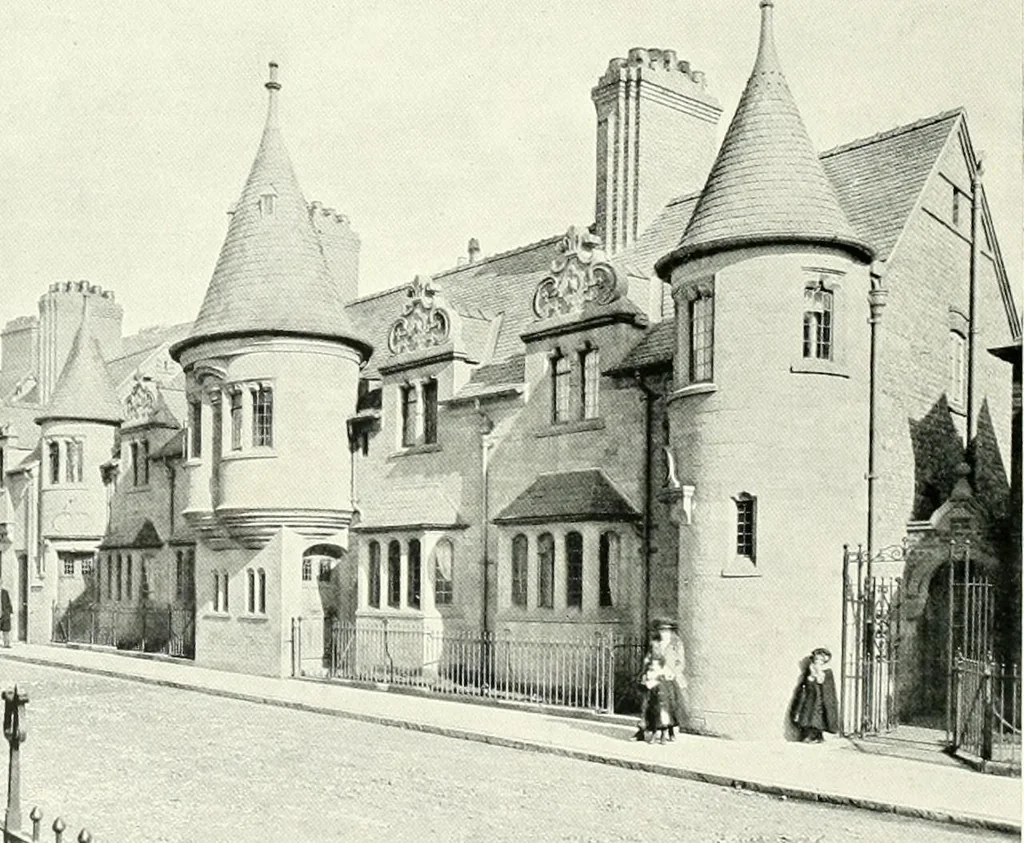 An illustration from The modern home : a book of British domestic architectvre for moderate incomes; a companion volvme to "The British home of to-day", 1906, leaf 139