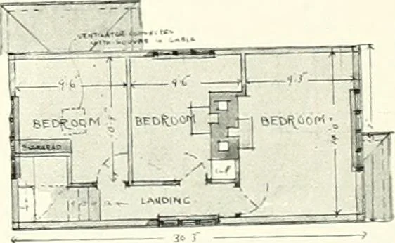 An illustration from The modern home : a book of British domestic architectvre for moderate incomes; a companion volvme to "The British home of to-day", 1906, leaf 143