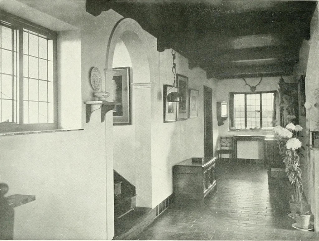 An illustration from The modern home : a book of British domestic architectvre for moderate incomes; a companion volvme to "The British home of to-day", 1906, leaf 161