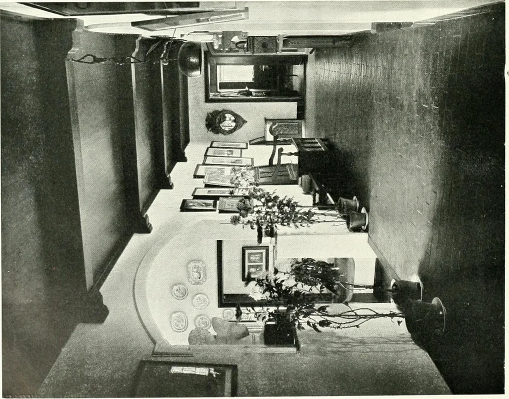 An illustration from The modern home : a book of British domestic architectvre for moderate incomes; a companion volvme to "The British home of to-day", 1906, leaf 163