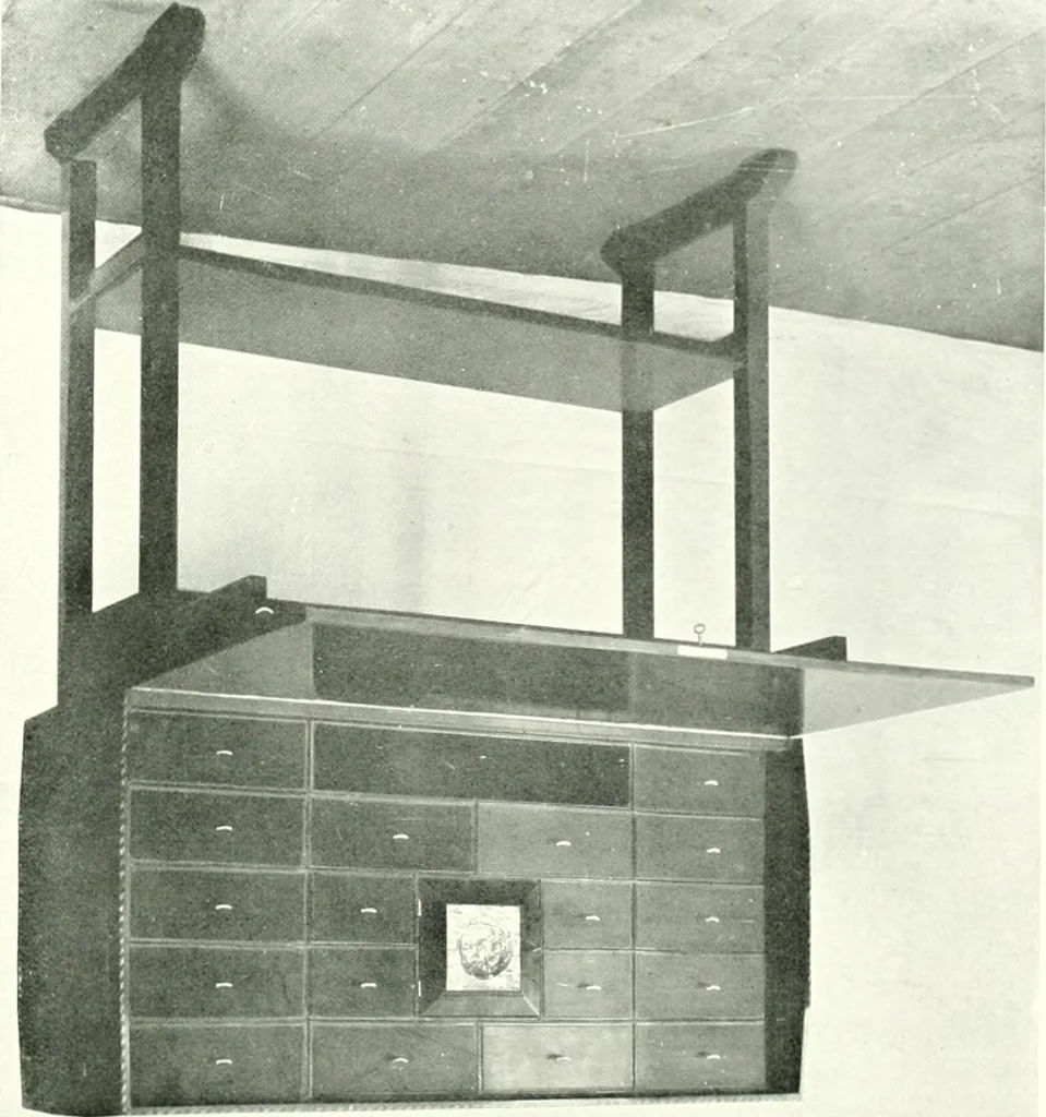 An illustration from The modern home : a book of British domestic architectvre for moderate incomes; a companion volvme to "The British home of to-day", 1906, leaf 166