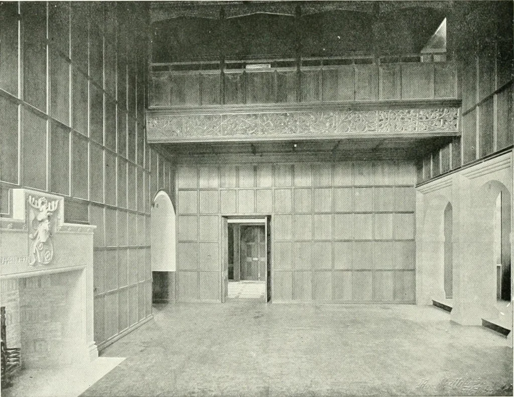An illustration from The modern home : a book of British domestic architectvre for moderate incomes; a companion volvme to "The British home of to-day", 1906, leaf 169