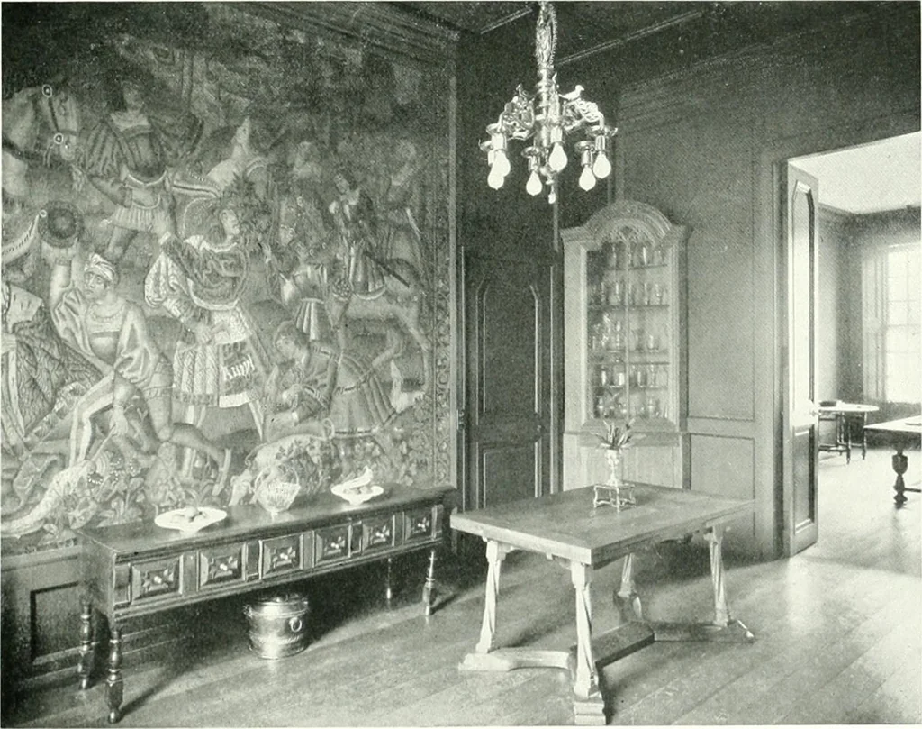An illustration from The modern home : a book of British domestic architectvre for moderate incomes; a companion volvme to "The British home of to-day", 1906, leaf 170