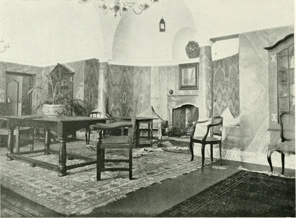 An illustration from The modern home : a book of British domestic architectvre for moderate incomes; a companion volvme to "The British home of to-day", 1906, leaf 171