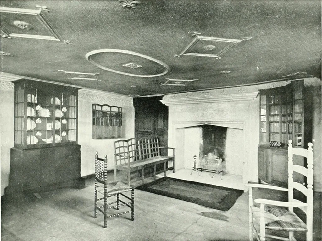 An illustration from The modern home : a book of British domestic architectvre for moderate incomes; a companion volvme to "The British home of to-day", 1906, leaf 178