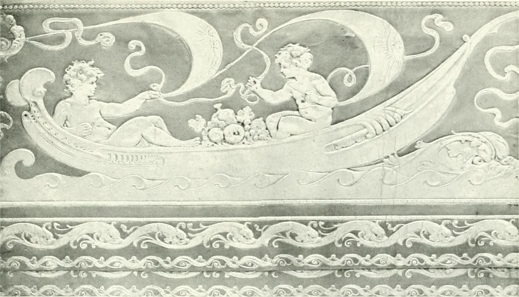 An illustration from The modern home : a book of British domestic architectvre for moderate incomes; a companion volvme to "The British home of to-day", 1906, leaf 220