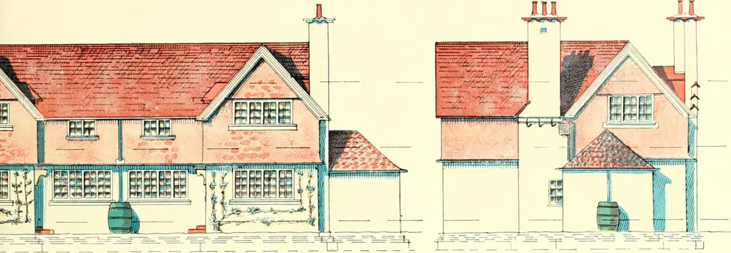 An illustration from The modern home : a book of British domestic architectvre for moderate incomes; a companion volvme to "The British home of to-day", 1906, leaf 30