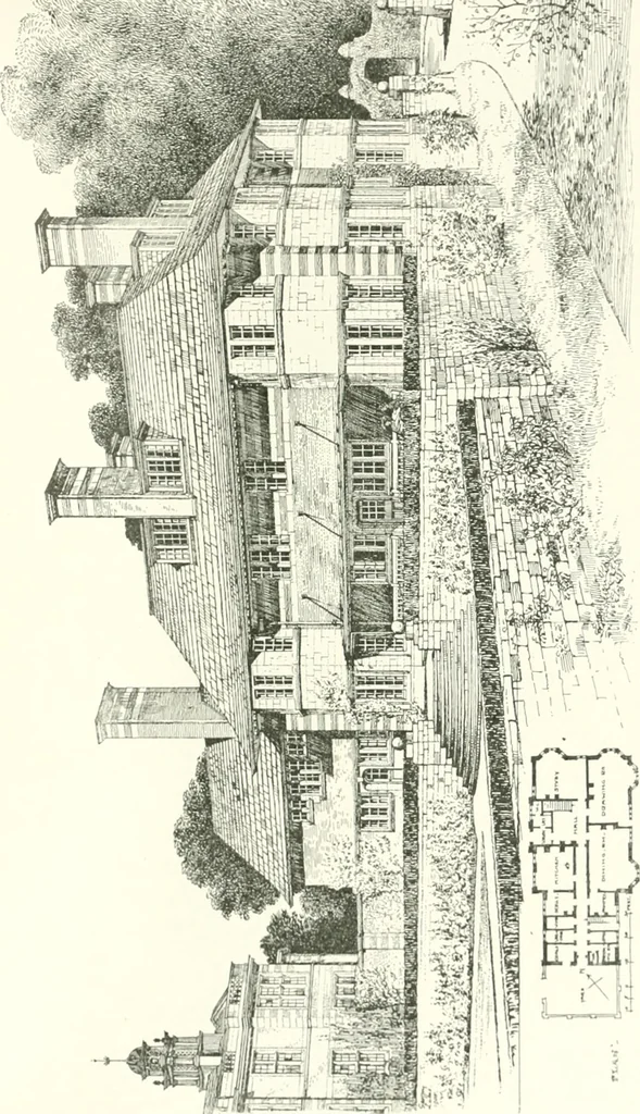 An illustration from The modern home : a book of British domestic architectvre for moderate incomes; a companion volvme to "The British home of to-day", 1906, leaf 58