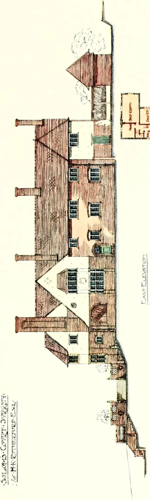 An illustration from The modern home : a book of British domestic architectvre for moderate incomes; a companion volvme to "The British home of to-day", 1906, leaf 88