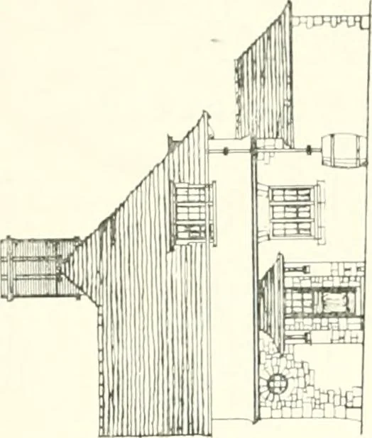 An illustration from The modern home : a book of British domestic architectvre for moderate incomes; a companion volvme to "The British home of to-day", 1906, leaf 90