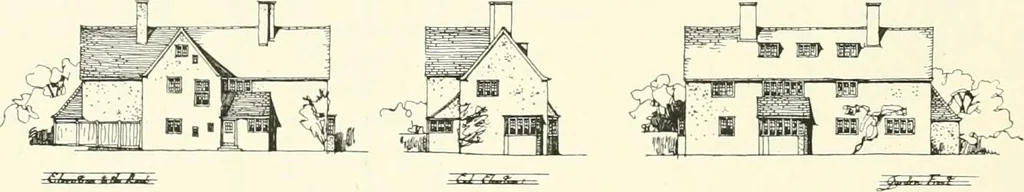 An illustration from The modern home : a book of British domestic architectvre for moderate incomes; a companion volvme to "The British home of to-day", 1906, leaf 91