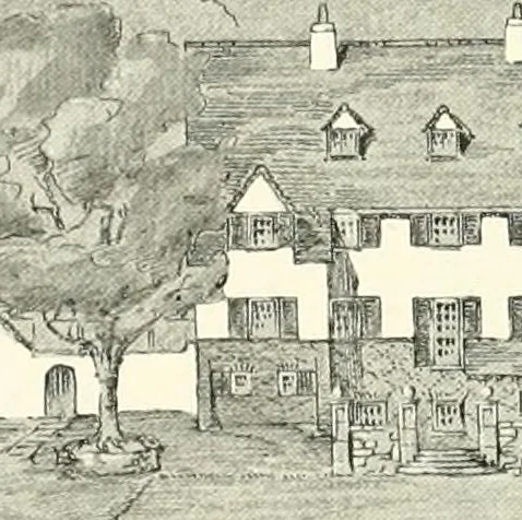 An illustration from The modern home : a book of British domestic architectvre for moderate incomes; a companion volvme to "The British home of to-day", 1906, leaf 95