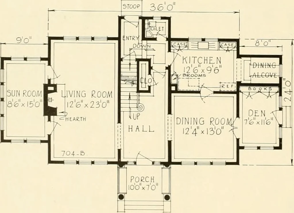 An illustration from Modern homes., 1920, leaf 19