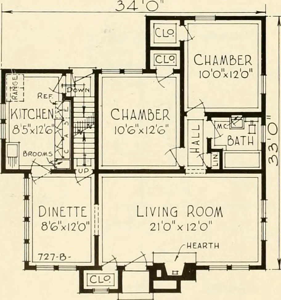 An illustration from Modern homes., 1920, leaf 21