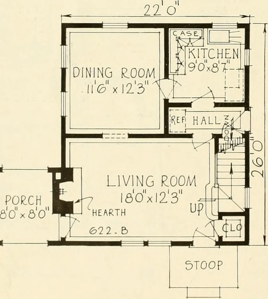 An illustration from Modern homes., 1920, leaf 23