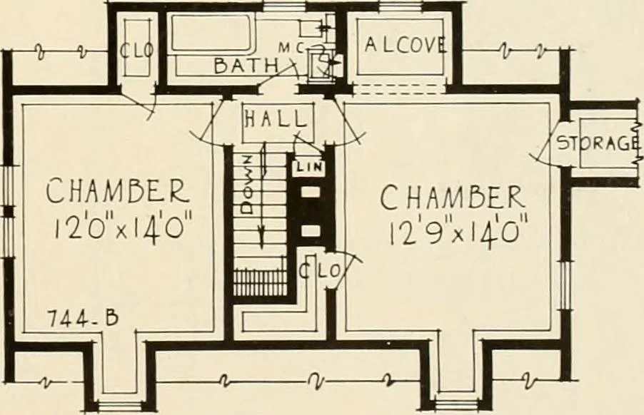An illustration from Modern homes., 1920, leaf 34