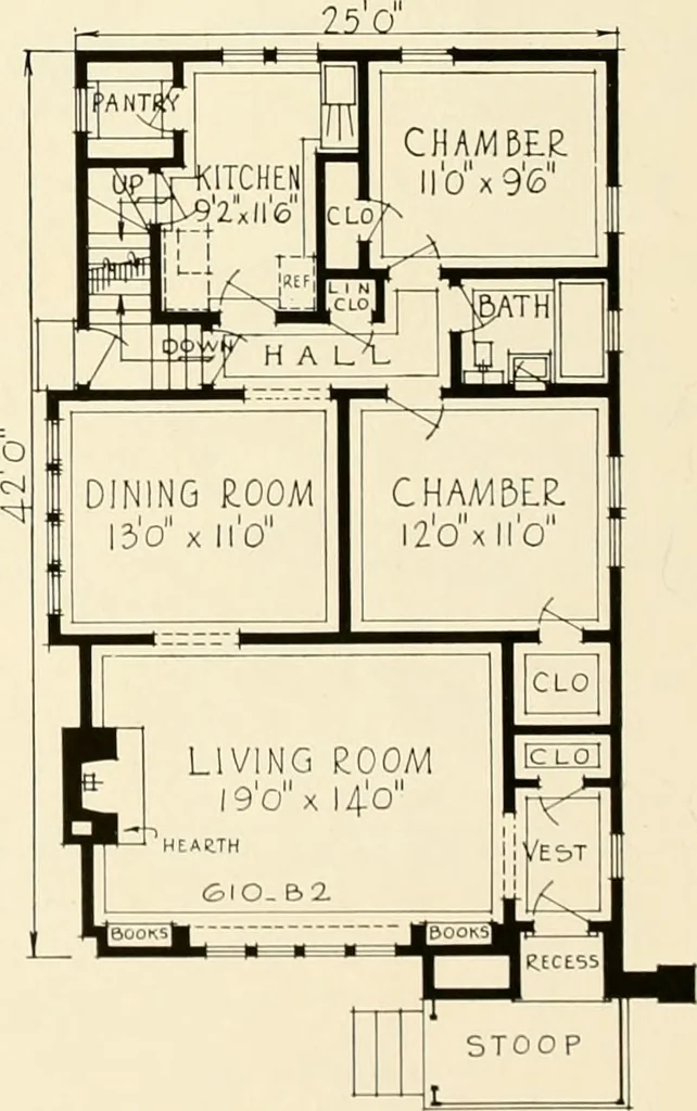 An illustration from Modern homes., 1920, leaf 35