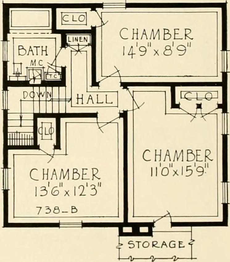 An illustration from Modern homes., 1920, leaf 37