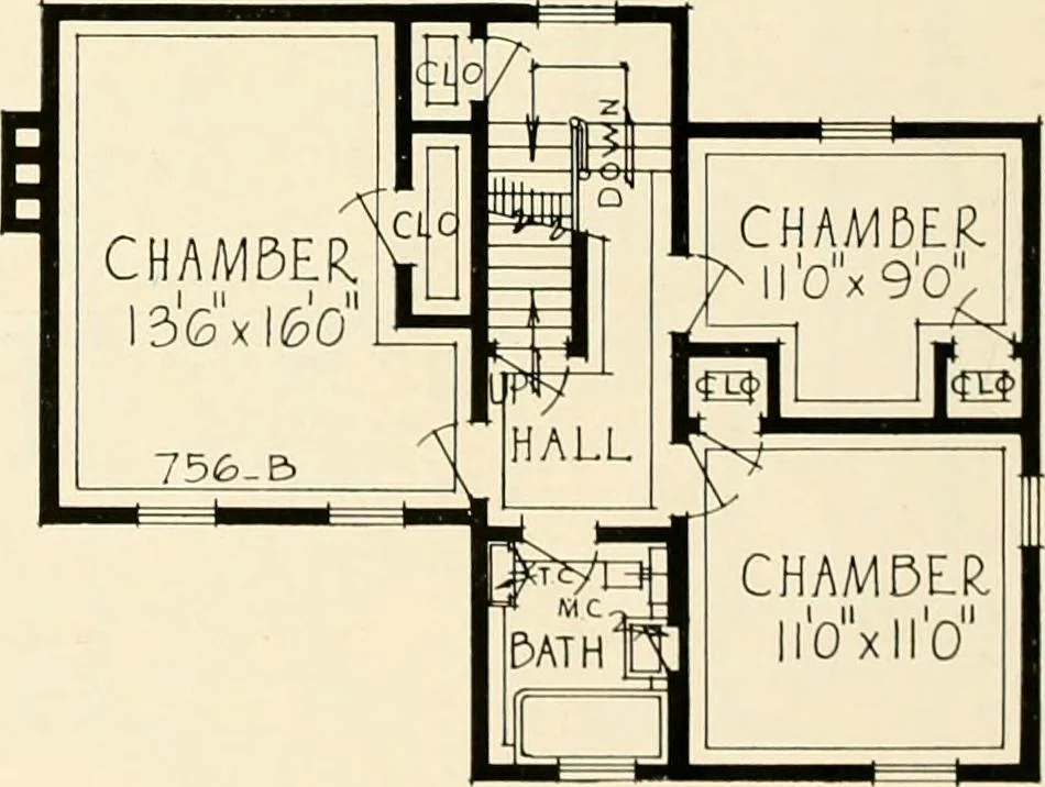 An illustration from Modern homes., 1920, leaf 45