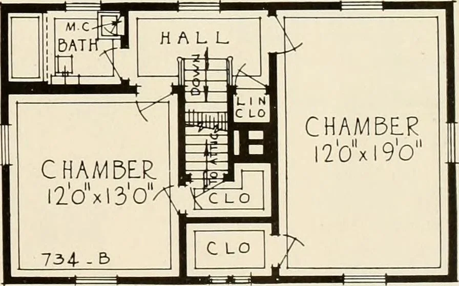 An illustration from Modern homes., 1920, leaf 46