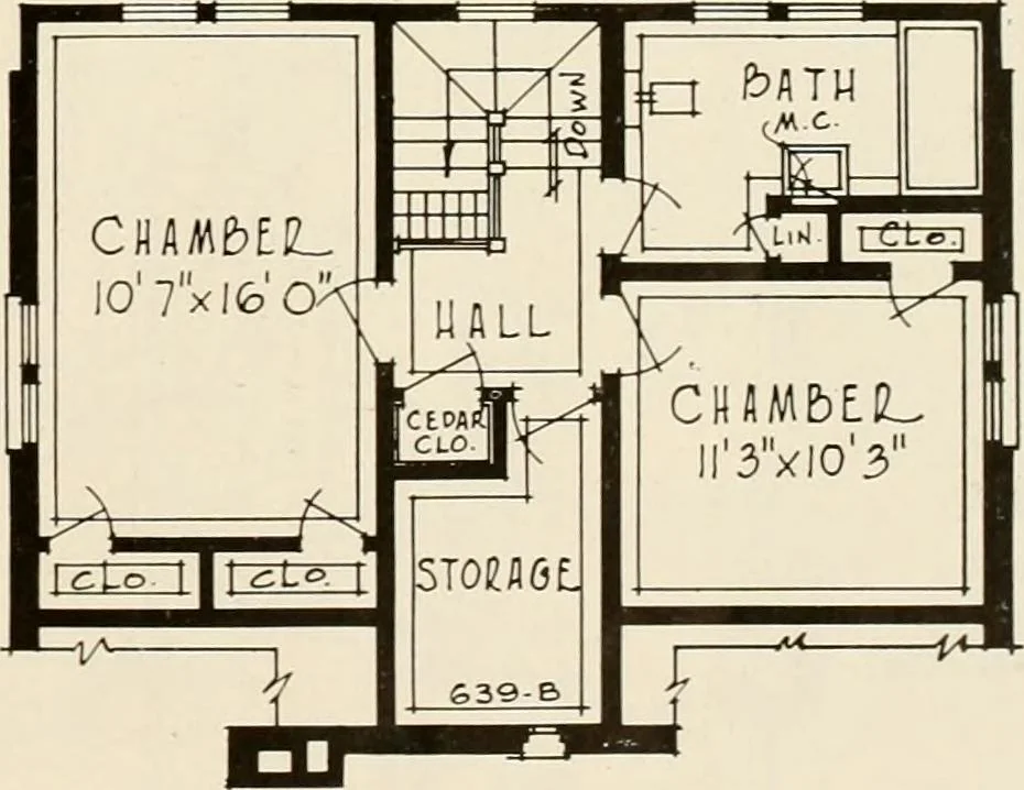 An illustration from Modern homes., 1920, leaf 50