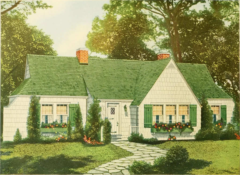 An illustration from Modern homes., 1920, leaf 55