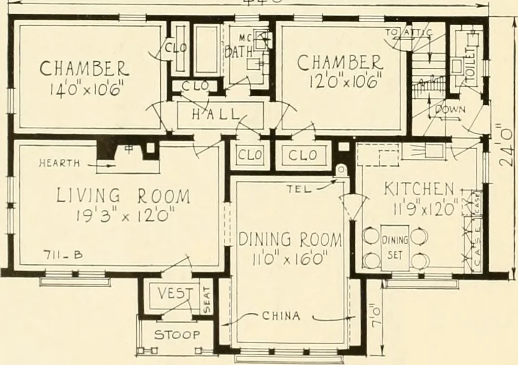 An illustration from Modern homes., 1920, leaf 55