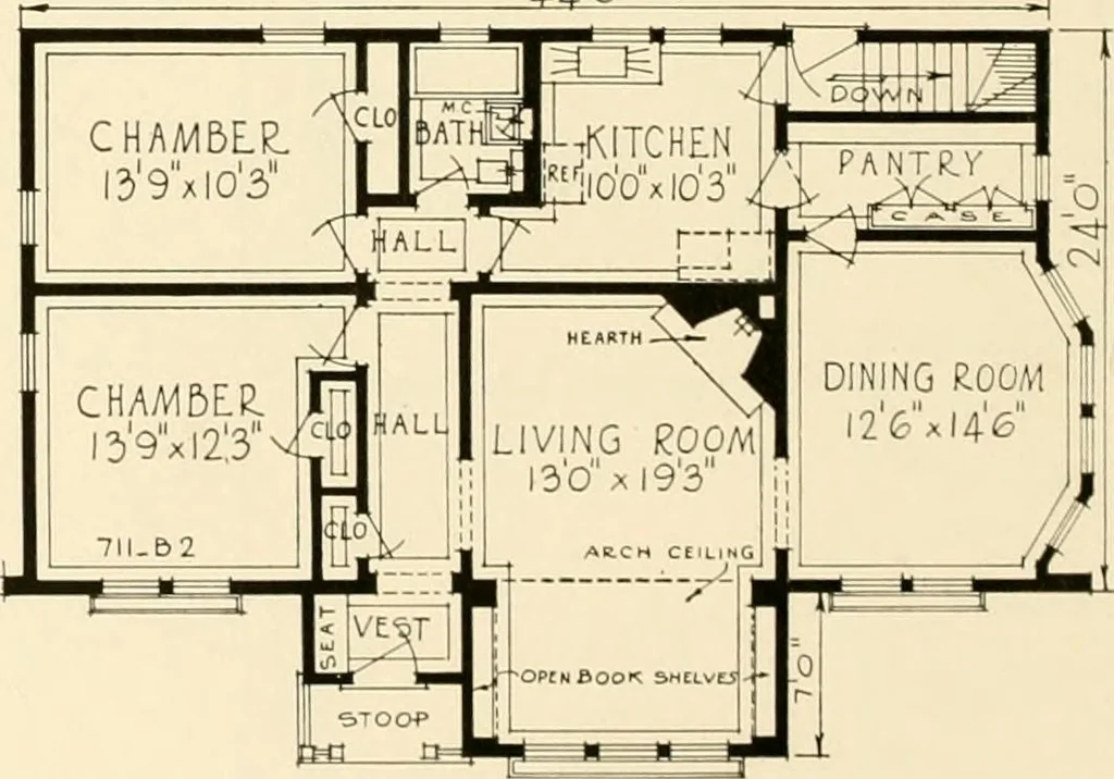 An illustration from Modern homes., 1920, leaf 55