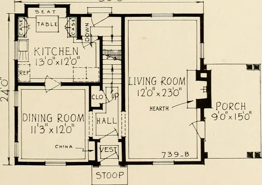 An illustration from Modern homes., 1920, leaf 60