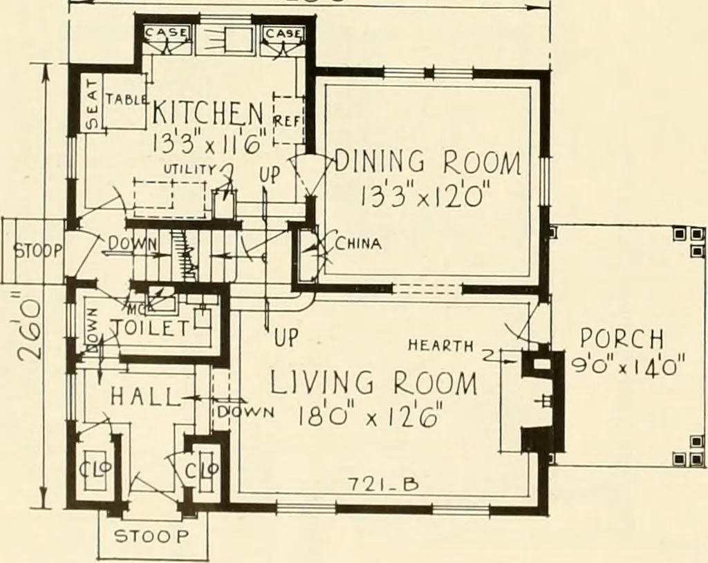 An illustration from Modern homes., 1920, leaf 77