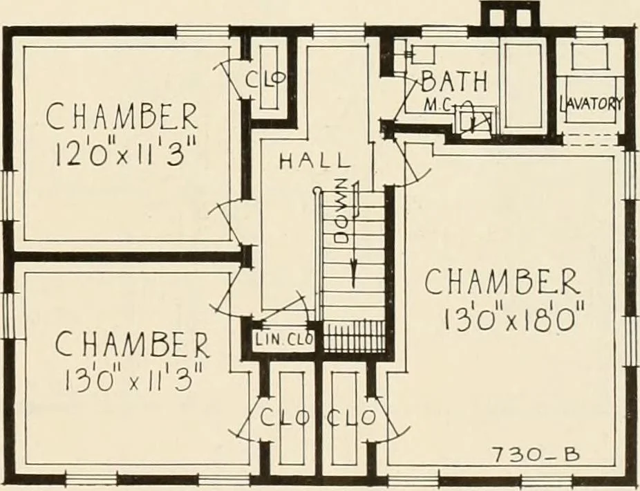 An illustration from Modern homes., 1920, leaf 80