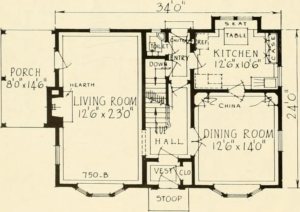 An illustration from Modern homes., 1920, leaf 9