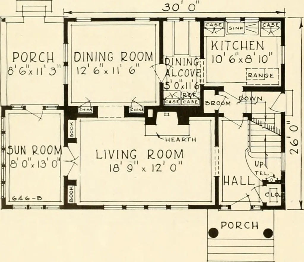 An illustration from Modern homes., 1920, leaf 91