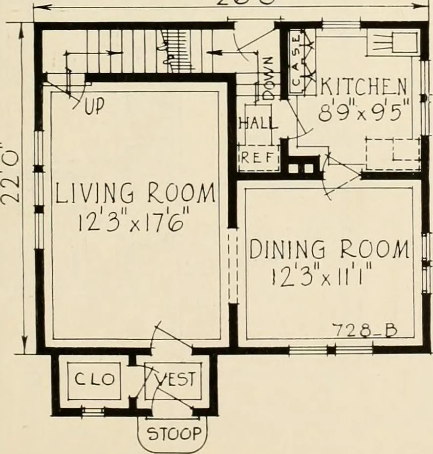An illustration from Modern homes., 1920, leaf 92