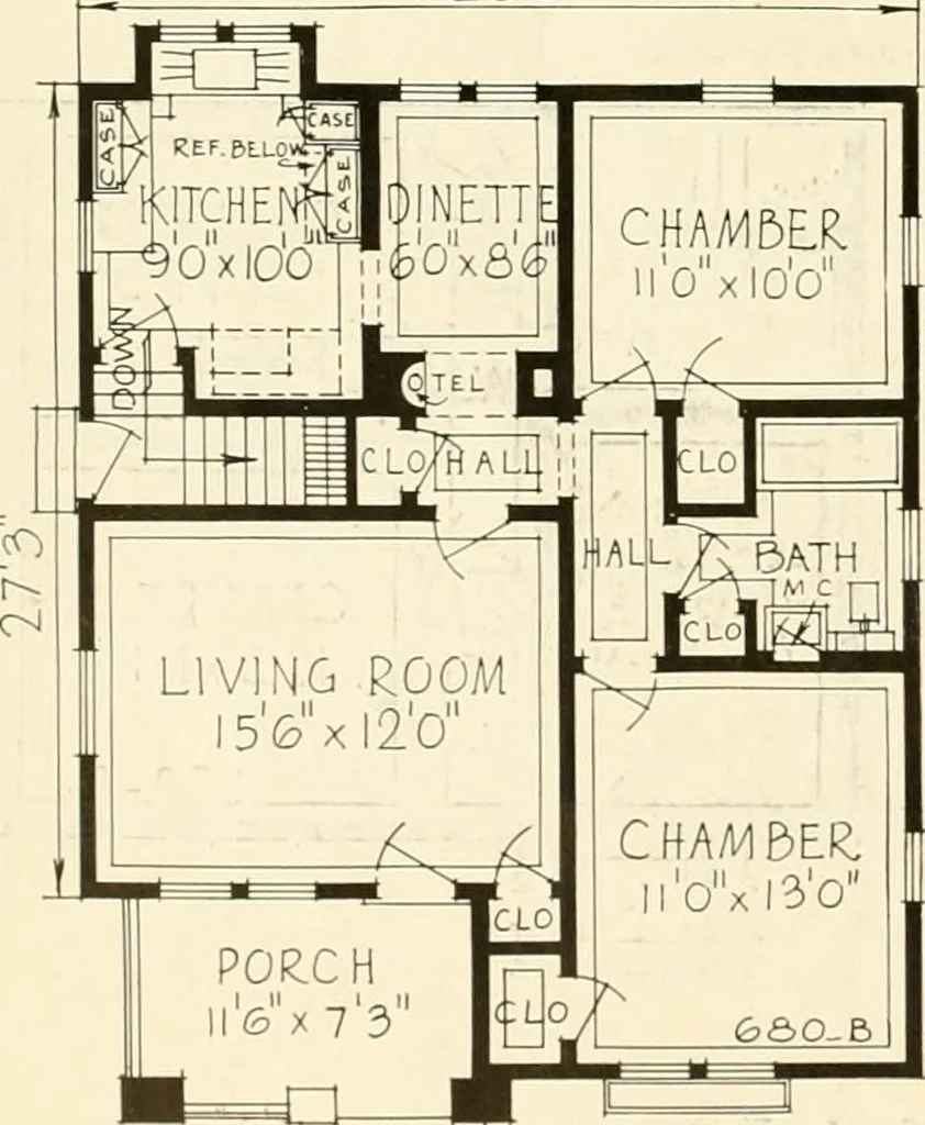 An illustration from Modern homes., 1920, leaf 93