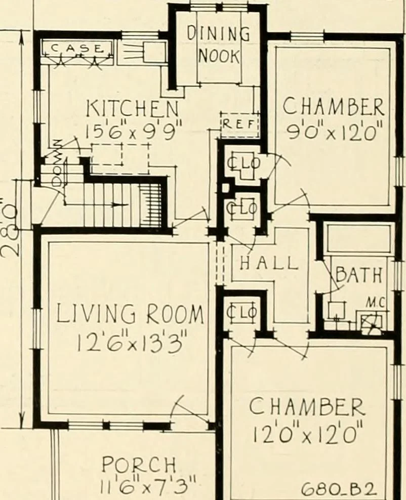 An illustration from Modern homes., 1920, leaf 93