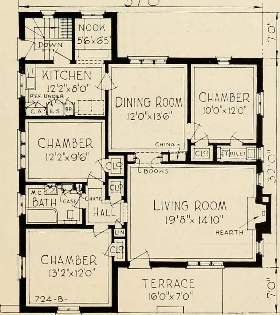 An illustration from Modern homes., 1920, leaf 94