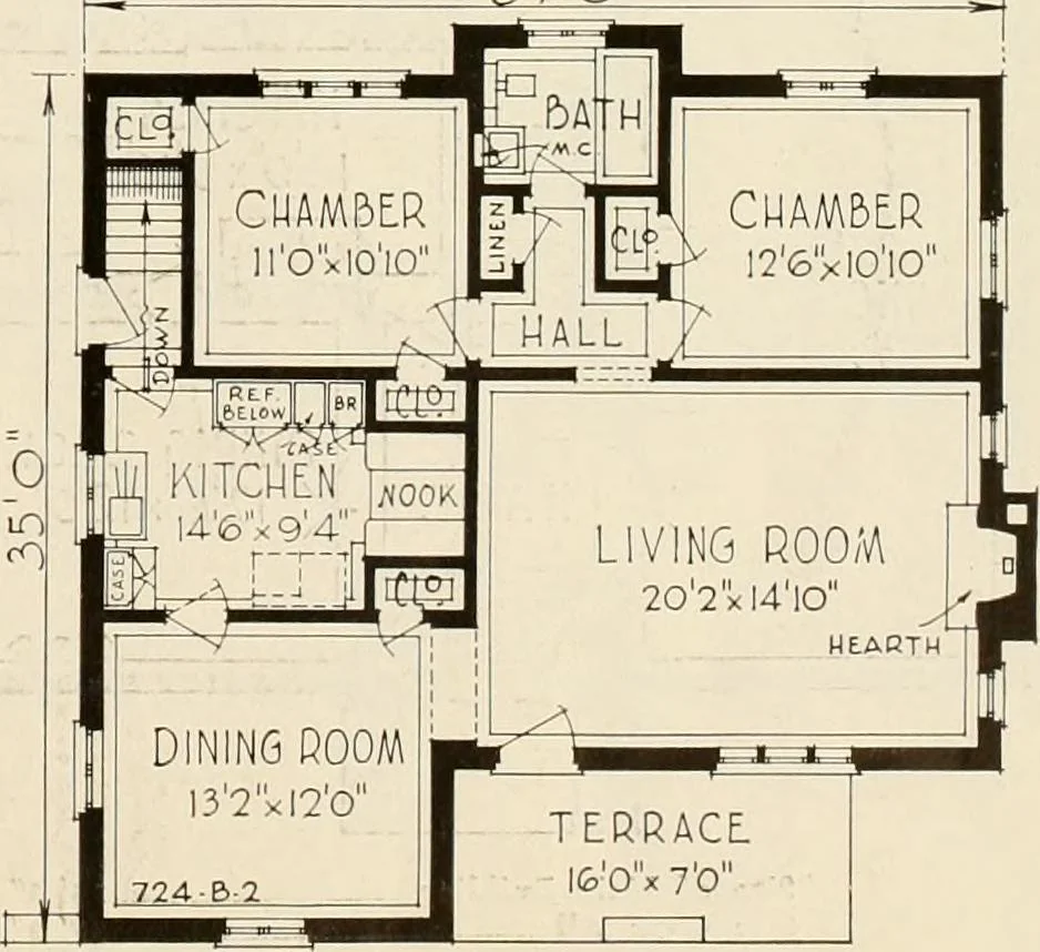 An illustration from Modern homes., 1920, leaf 94