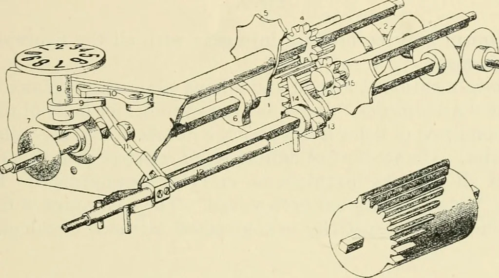 An illustration from Modern instruments and methods of calculation : a handbook of the Napier Tercentenary Exhibition, 1914, leaf 102